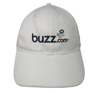 Buzz Slideback Baseball Hat White One Size Cotton Authentic Headshots By Kc Caps